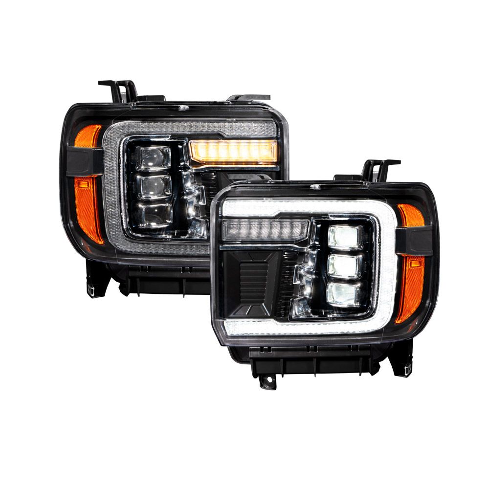 2014+ GMC Sierra 1500/2500/3500 LED Projector Headlights (pair)