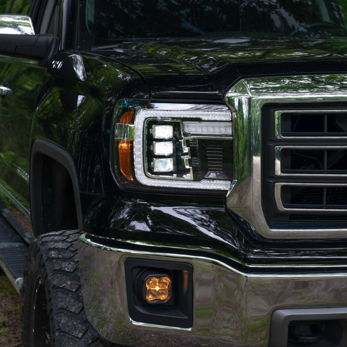 2014+ GMC Sierra 1500/2500/3500 LED Projector Headlights (pair)
