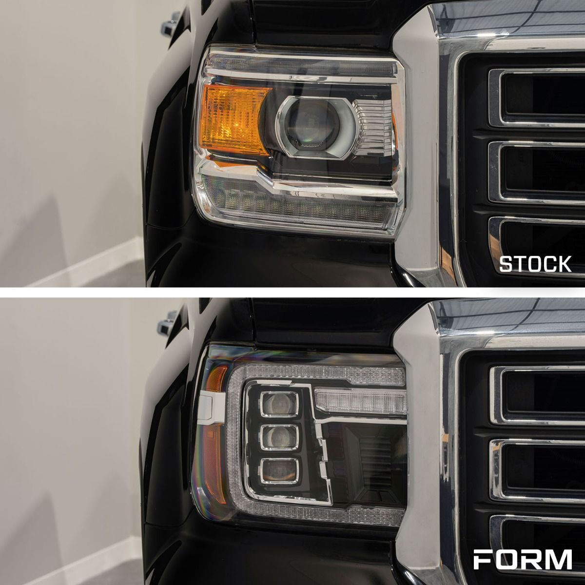 2014+ GMC Sierra 1500/2500/3500 LED Projector Headlights (pair)