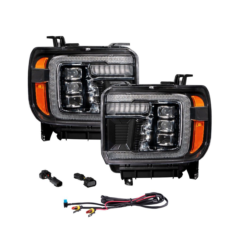2014+ GMC Sierra 1500/2500/3500 LED Projector Headlights (pair)