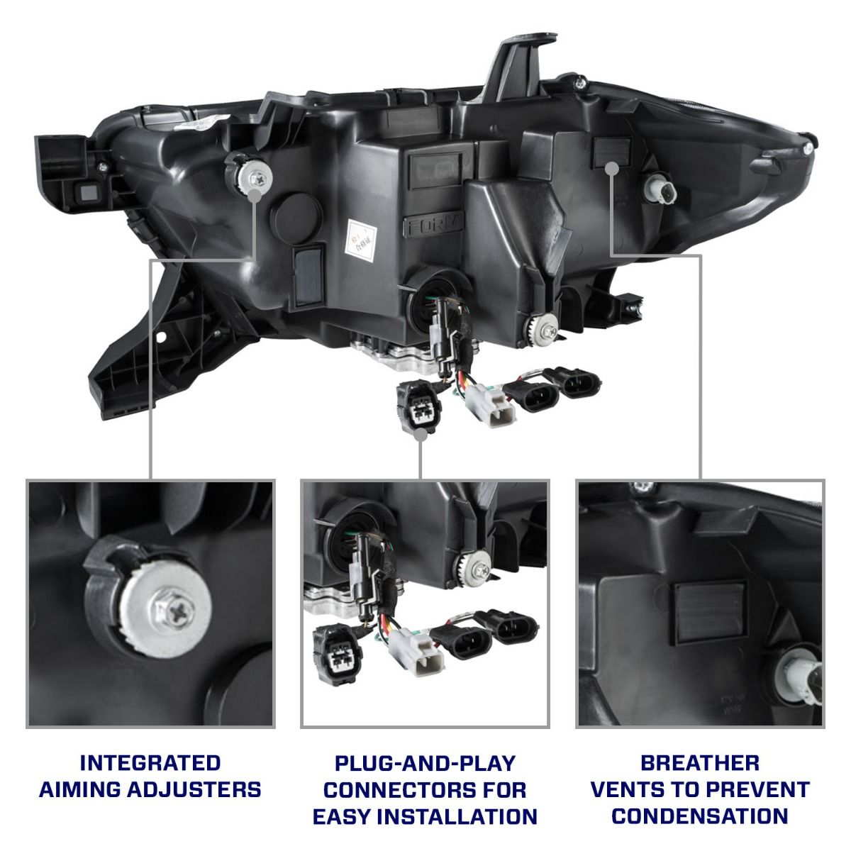 2016-2023 Toyota Tacoma Sequential LED Projector Headlights (pair)