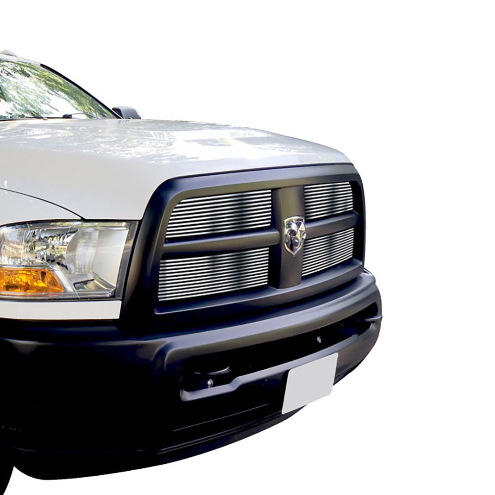 APS GR04FFH64S Main Upper Stainless Steel Billet Grille Fits 2010-2012 Dodge Ram HD
