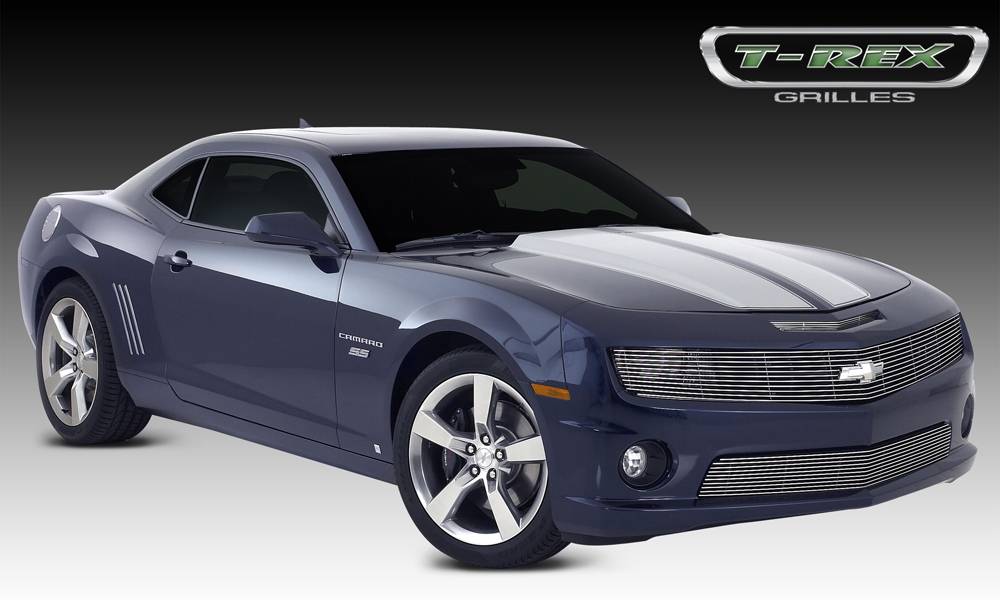 T-REX Grilles 20027 Polished Aluminum Horizontal Phantom Grille Fits 2010-2013 Chevrolet Camaro