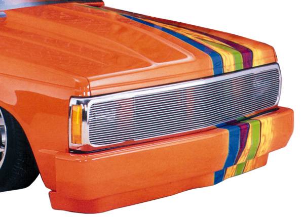 T-REX Grilles 20220 Polished Aluminum Horizontal Phantom Grille Fits 1983-1994 Chevrolet S-10 Blazer