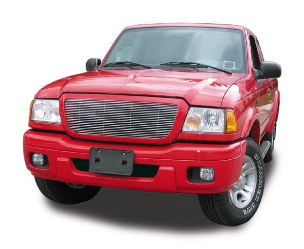 T-REX Grilles 20660 Polished Aluminum Horizontal Grille Fits 2004-2005 Ford Ranger