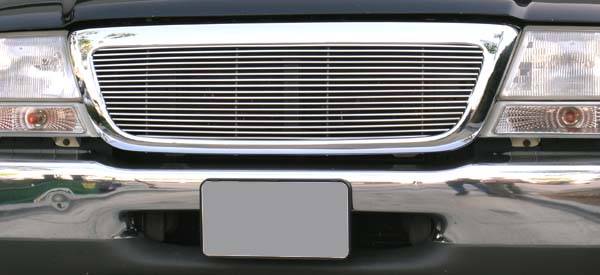 T-REX Grilles 20676 Polished Aluminum Horizontal Grille Fits 1998-2000 Ford Ranger