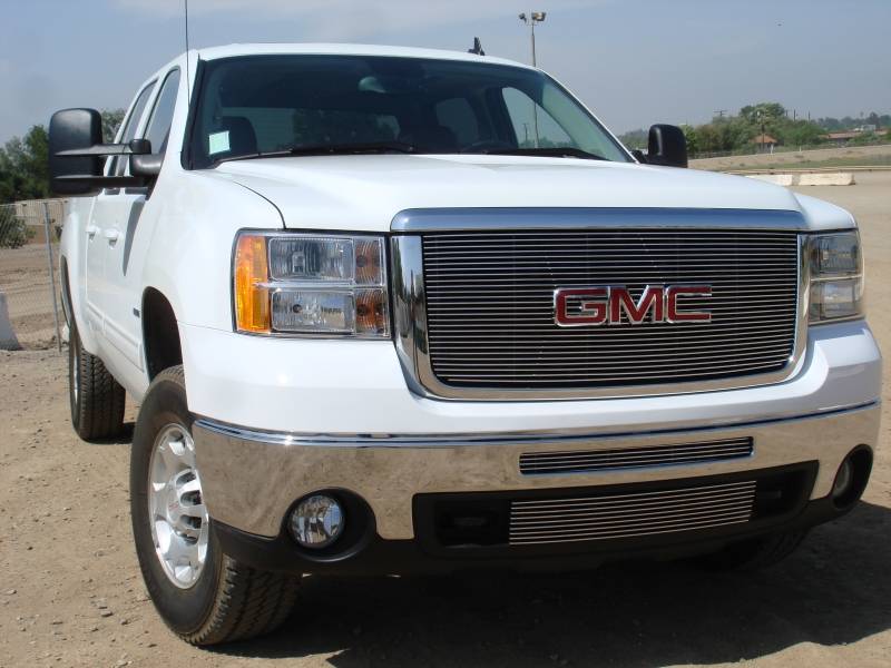 T-REX Grilles 21206 Polished Aluminum Horizontal Grille Fits 2007-2010 GMC Sierra 2500 Sierra 3500