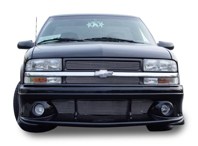 T-REX Grilles 21276 Polished Aluminum Horizontal Grille Fits 1998-2005 Chevrolet S-10 Blazer