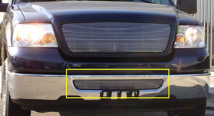 T-REX Grilles 25555 Polished Aluminum Horizontal Bumper Grille Fits 2006-2008 Ford F-150