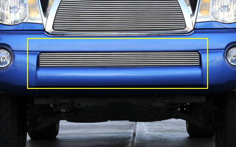 T-REX Grilles 25895 Polished Aluminum Horizontal Bumper Grille Fits 2011-2011 Toyota Tacoma