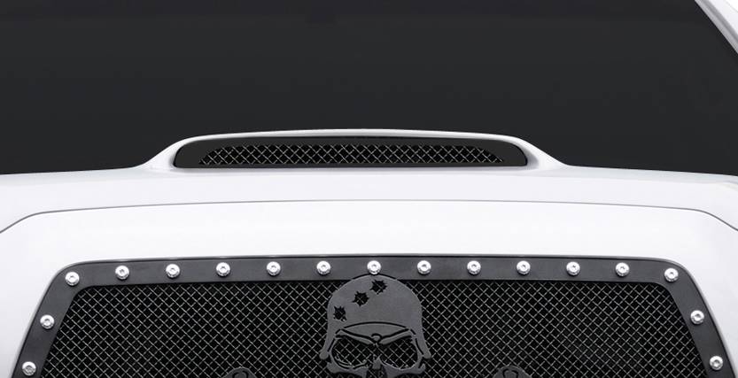 T-REX Grilles 51897 Black Mild Steel Small Mesh Hood Scoop Fits 2005-2010 Toyota Tacoma