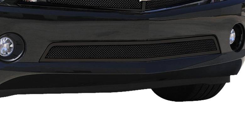 T-REX Grilles 52027 Black Mild Steel Small Mesh Bumper Grille Fits 2010-2013 Chevrolet Camaro