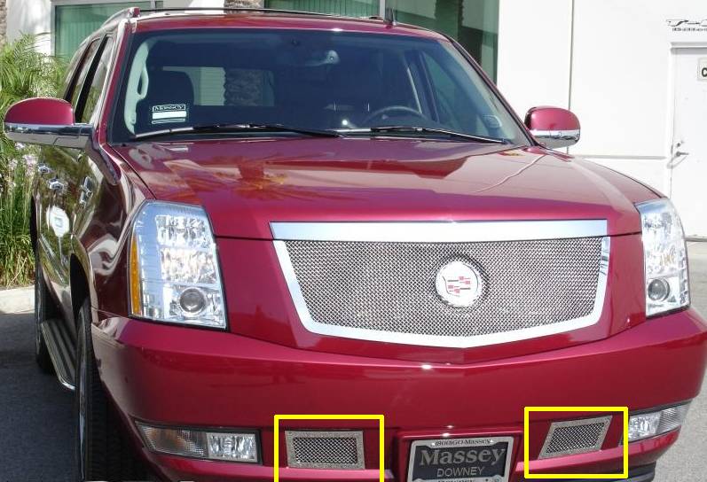 T-REX Grilles 55195 Polished Stainless Steel Small Mesh Bumper Grille Fits 2007-2014 Cadillac Escalade Escalade EXT Escalade ESV