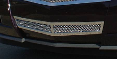 T-REX Grilles 55197 Polished Stainless Steel Small Mesh Bumper Grille Fits 2008-2013 Cadillac CTS CTS Coupe CTS Sport CTS Sport Wagon
