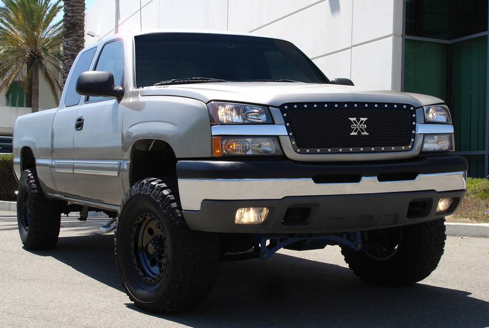 T-REX Grilles 6711011 Black Mild Steel Small Mesh Grille Fits 2003-2006 Chevrolet Avalanche