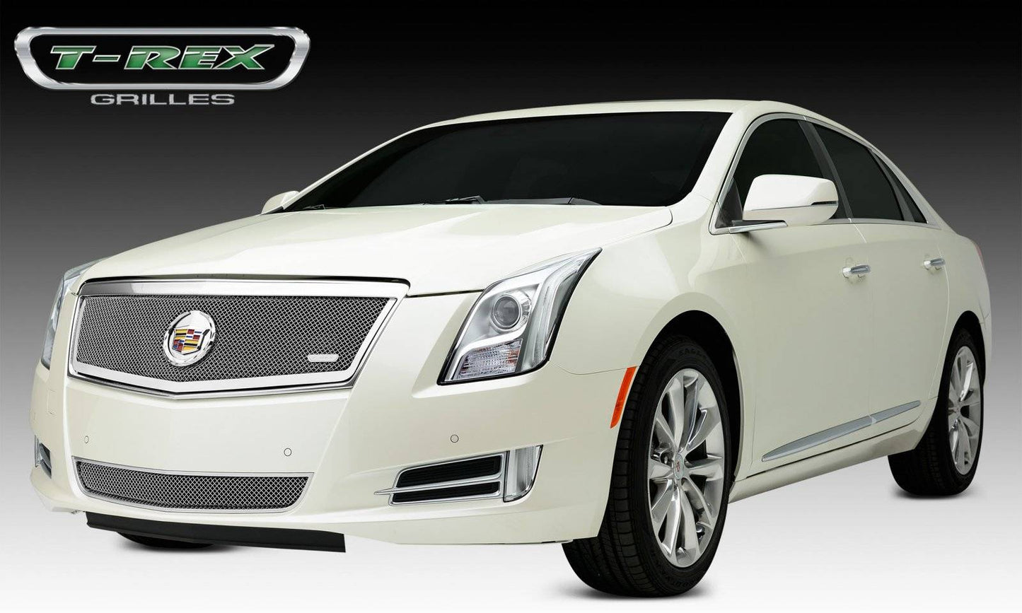 T-REX Grilles 54173 Polished Stainless Steel Small Mesh Grille Fits 2013-2014 Cadillac XTS