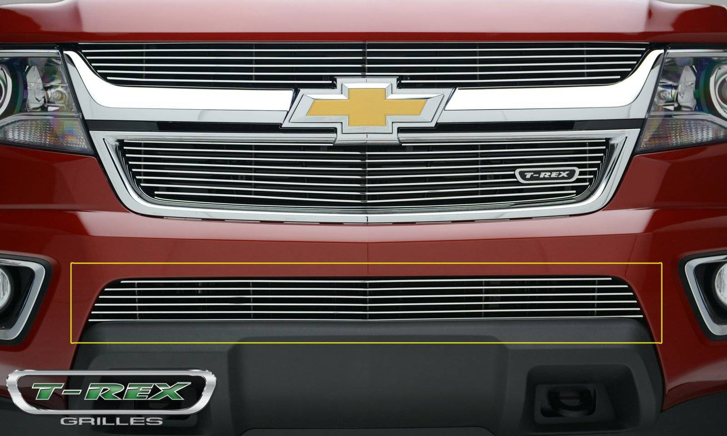 T-REX Grilles 25267 Polished Aluminum Horizontal Bumper Grille Fits 2015-2020 Chevrolet Colorado