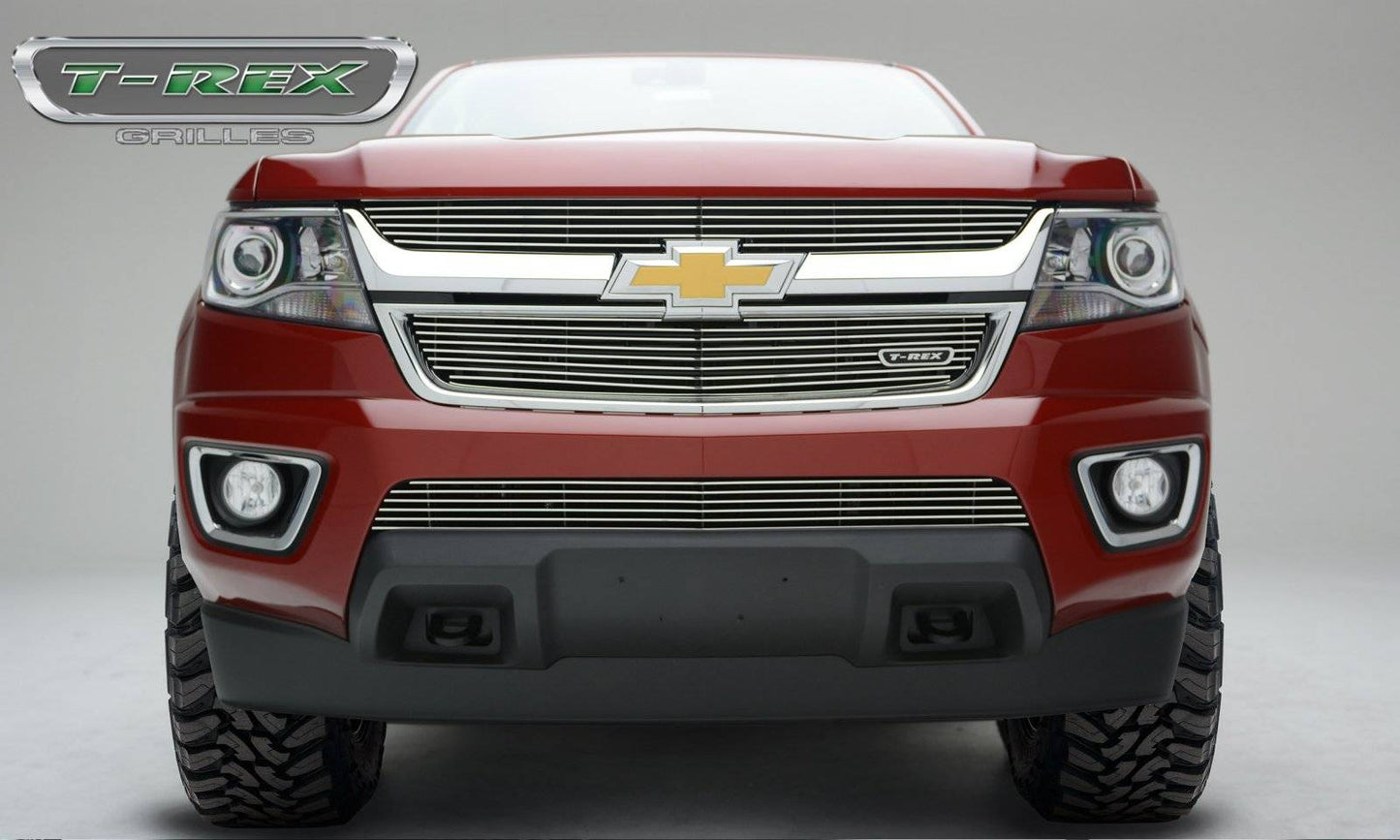 T-REX Grilles 25267 Polished Aluminum Horizontal Bumper Grille Fits 2015-2020 Chevrolet Colorado
