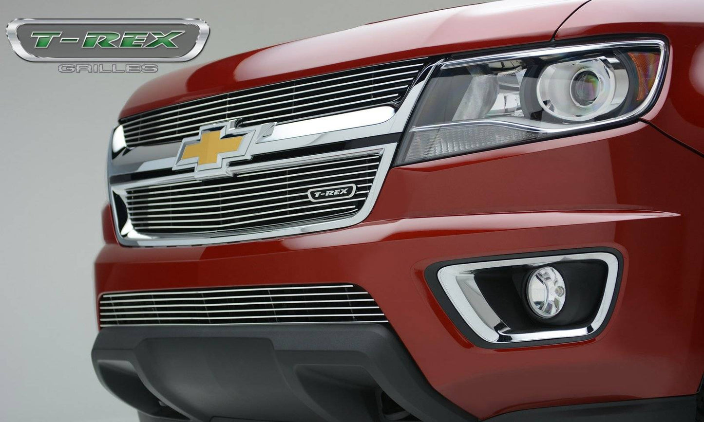 T-REX Grilles 25267 Polished Aluminum Horizontal Bumper Grille Fits 2015-2020 Chevrolet Colorado