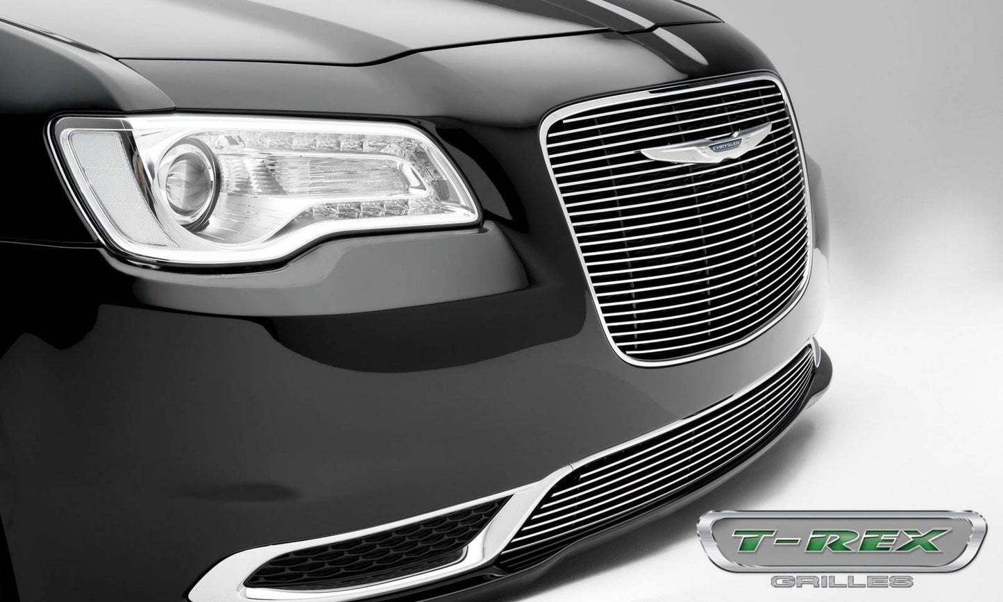 T-REX Grilles 25436 Polished Aluminum Horizontal Bumper Grille Fits 2015-2018 Chrysler 300