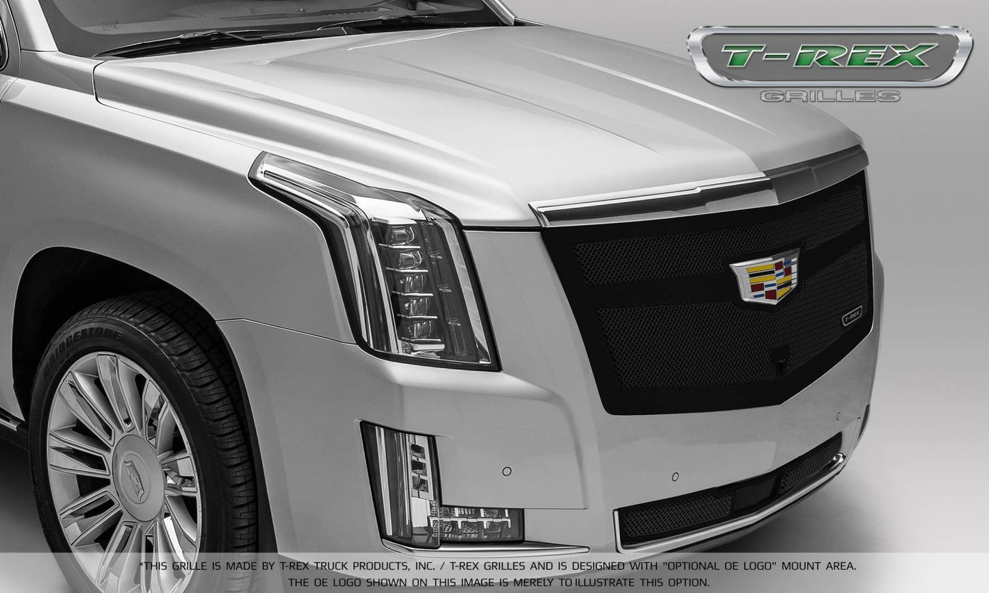 T-REX Grilles 52181 Black Stainless Steel Small Mesh Bumper Grille Fits 2015i-2020 Cadillac Escalade Escalade EXT Escalade ESV