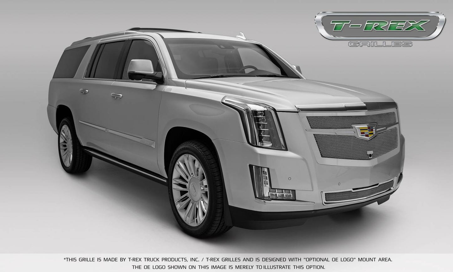 T-REX Grilles 57181 Chrome Stainless Steel Small Mesh Bumper Grille Fits 2015i-2020 Cadillac Escalade Escalade EXT Escalade ESV