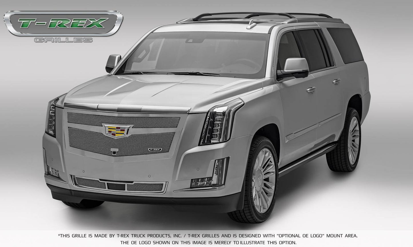 T-REX Grilles 57189 Chrome Stainless Steel Small Mesh Bumper Grille Fits 2015i-2020 Cadillac Escalade Escalade EXT Escalade ESV