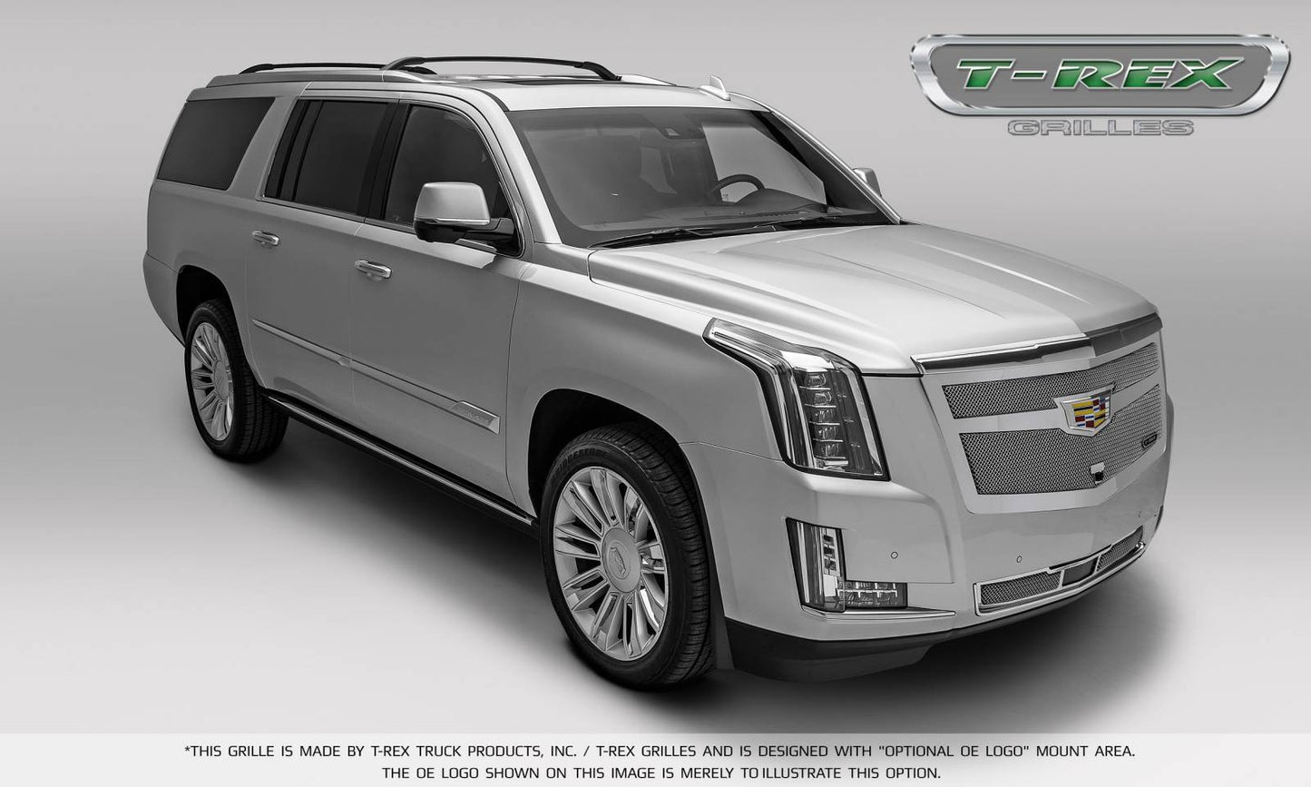 T-REX Grilles 57189 Chrome Stainless Steel Small Mesh Bumper Grille Fits 2015i-2020 Cadillac Escalade Escalade EXT Escalade ESV