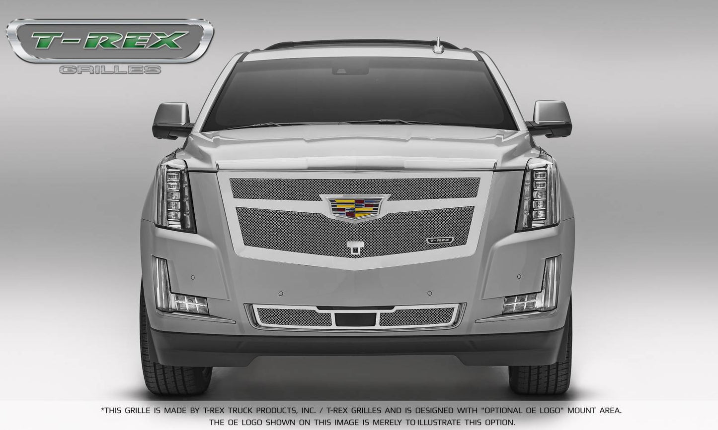 T-REX Grilles 57189 Chrome Stainless Steel Small Mesh Bumper Grille Fits 2015i-2020 Cadillac Escalade Escalade EXT Escalade ESV