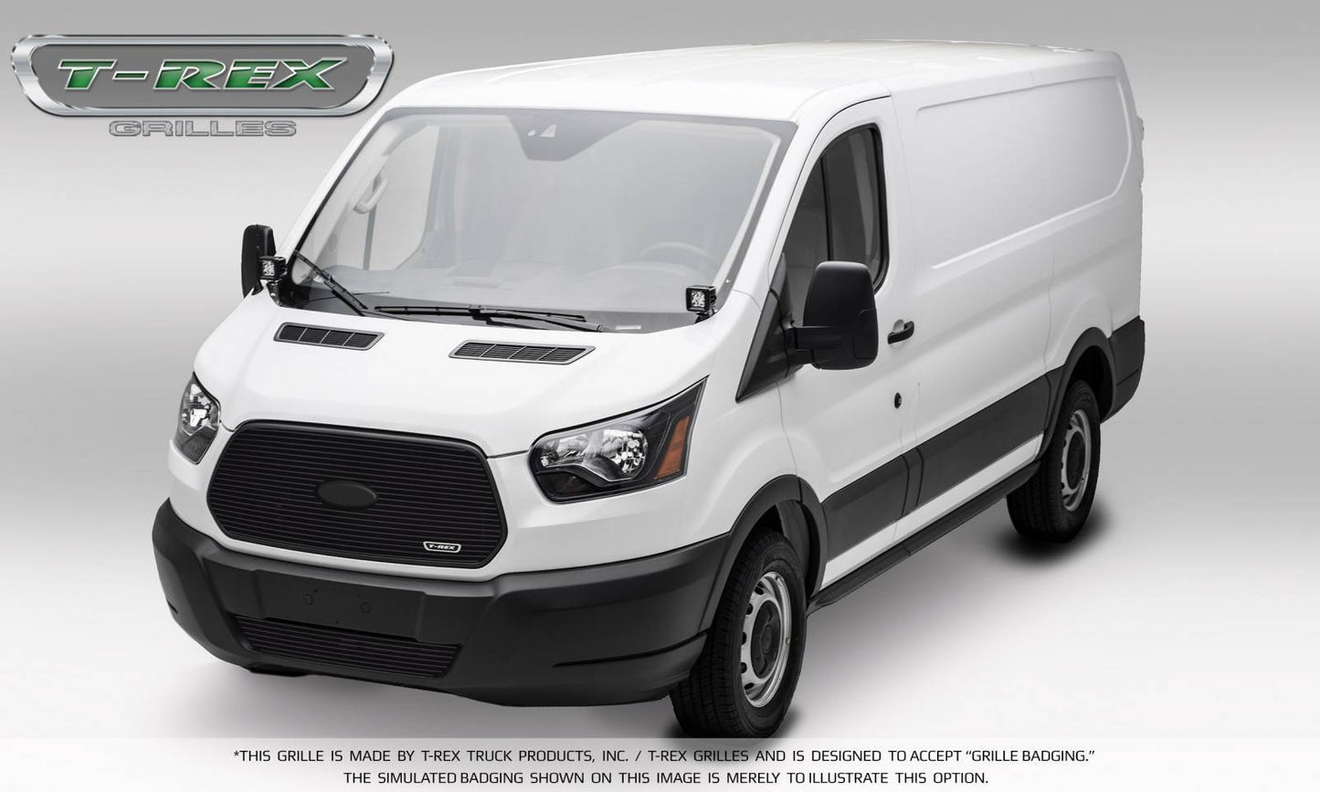T-REX Grilles 6205751 Black Aluminum Horizontal Grille Fits 2016-2018 Ford Transit
