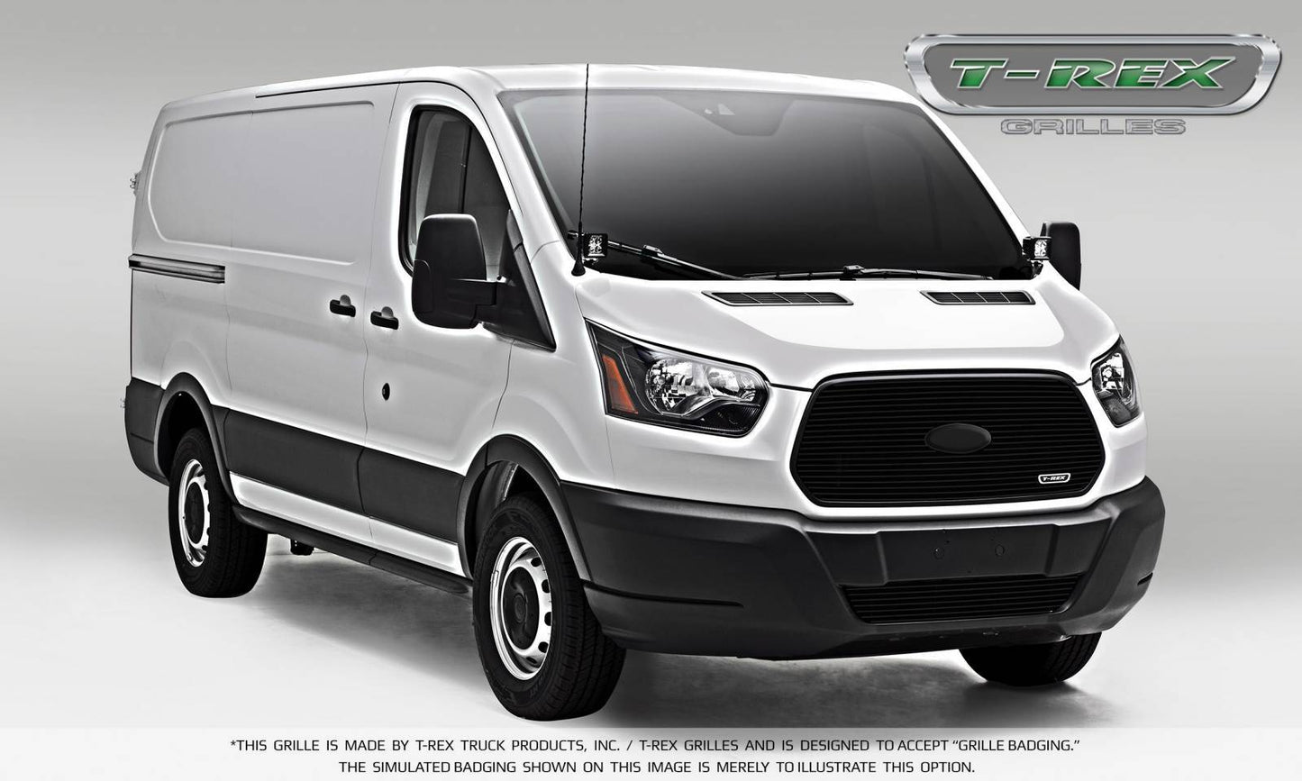 T-REX Grilles 6205751 Black Aluminum Horizontal Grille Fits 2016-2018 Ford Transit