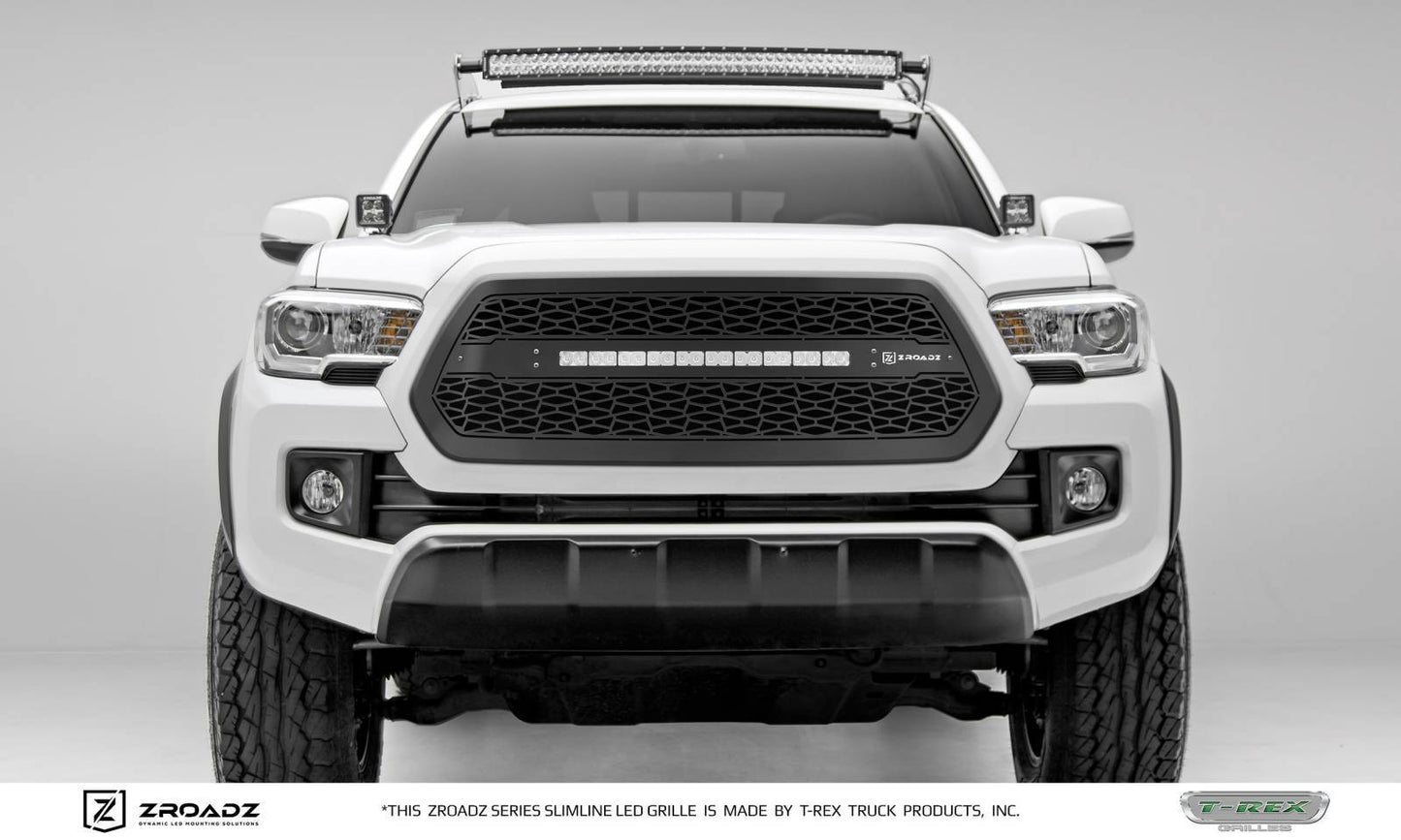 ZROADZ Z319411 Black Mild Steel Main Grille Fits 2016-2017 Toyota Tacoma