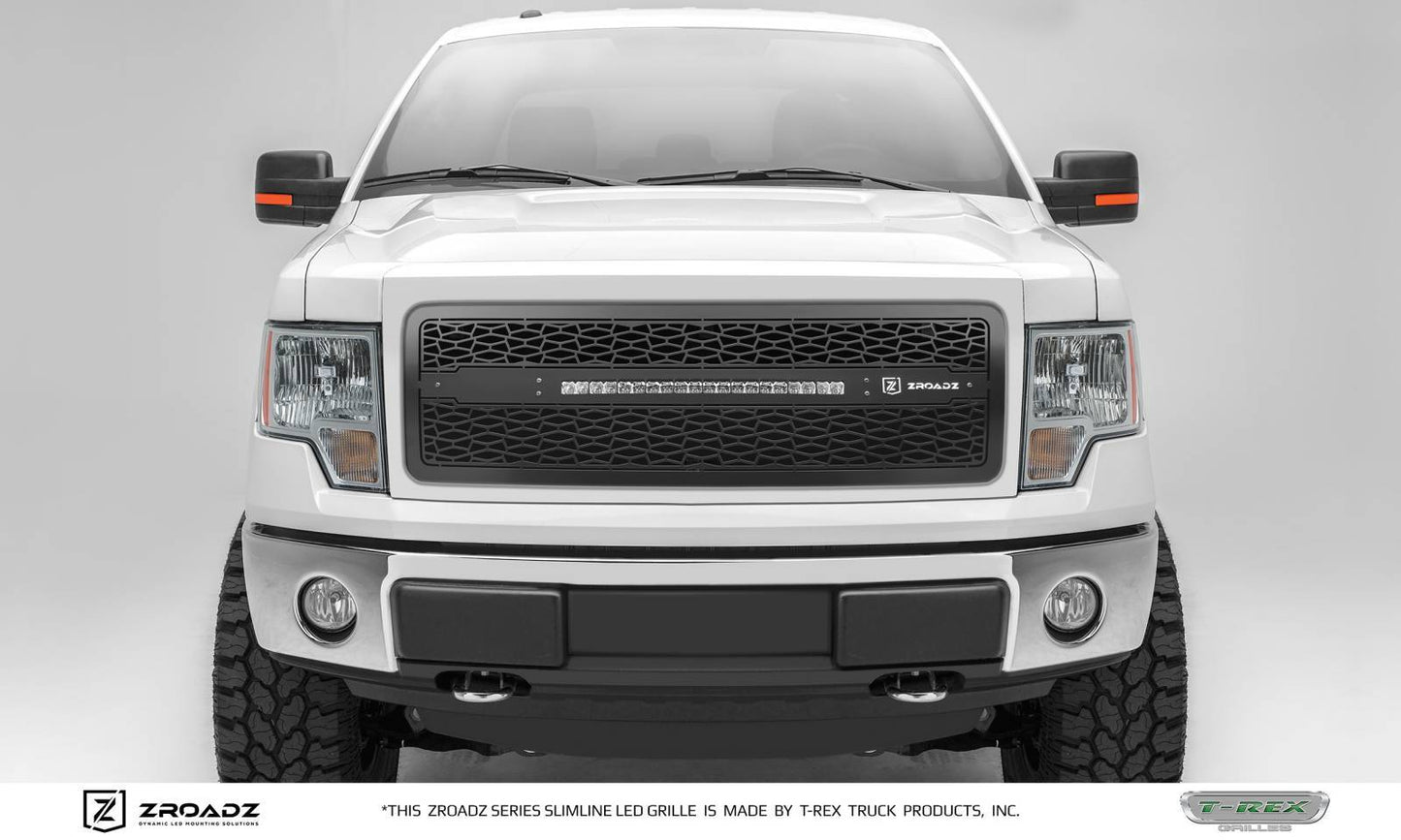 ZROADZ Z315721 Black Mild Steel Main Grille Fits 2013-2014 Ford F-150