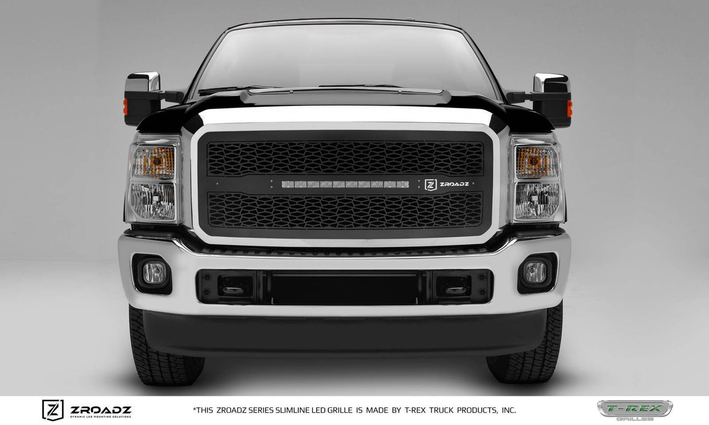 ZROADZ Z315461 Black Mild Steel Main Grille Fits 2011-2016 Ford F-250 F-350 F-450 F-550