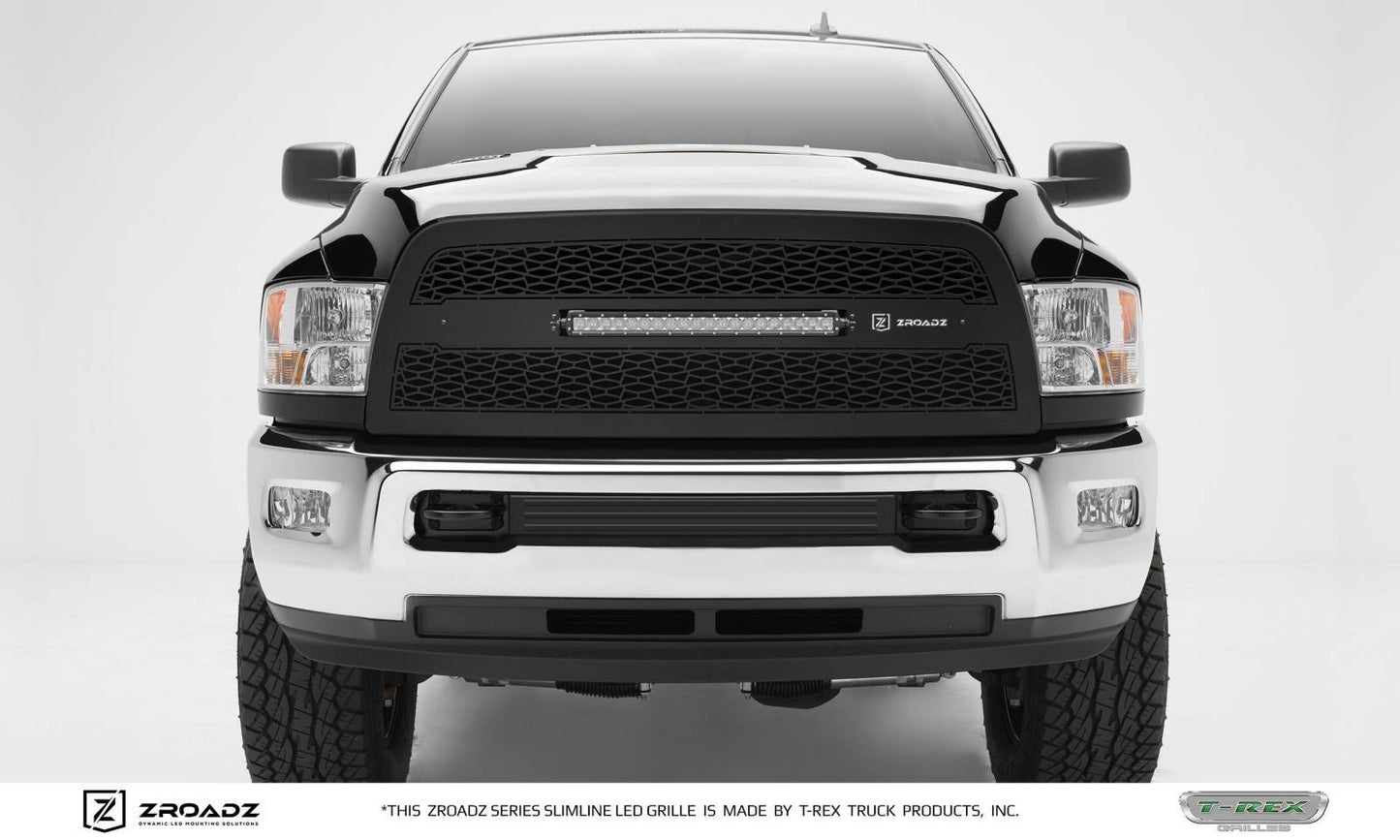 ZROADZ Z314521 Black Mild Steel Main Grille Fits 2013-2018 Ram 2500 3500