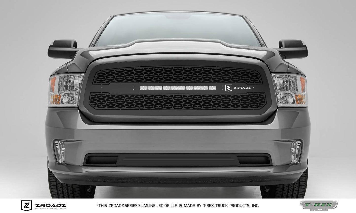 ZROADZ Z314581 Black Mild Steel Main Grille Fits 2013-2018 Ram 1500