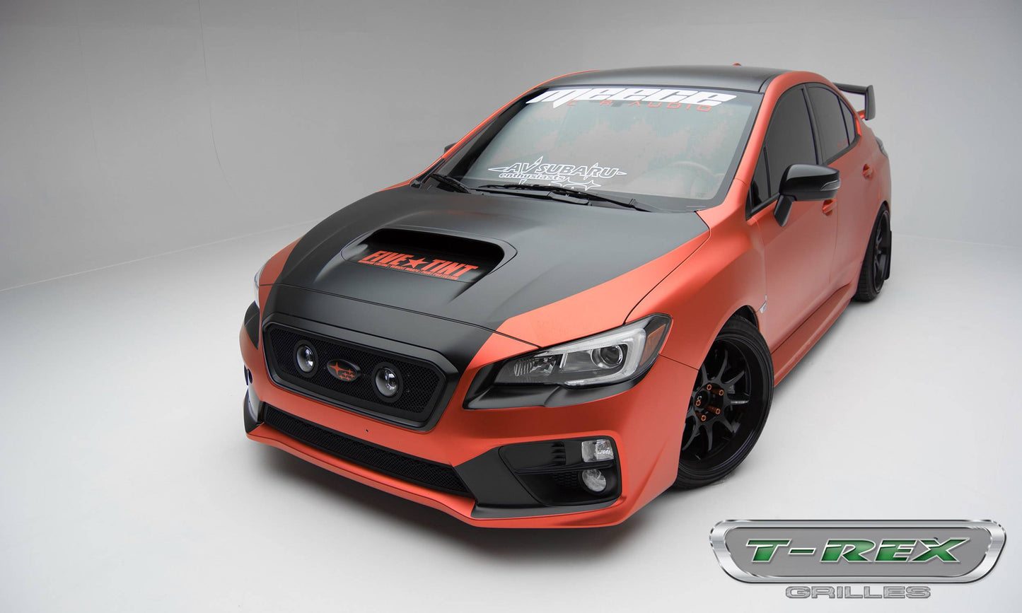 T-REX Grilles 51982 Black Mild Steel Small Mesh Grille Fits 2015-2017 Subaru WRX
