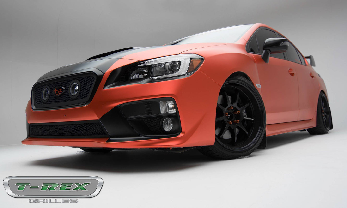 T-REX Grilles 51982 Black Mild Steel Small Mesh Grille Fits 2015-2017 Subaru WRX