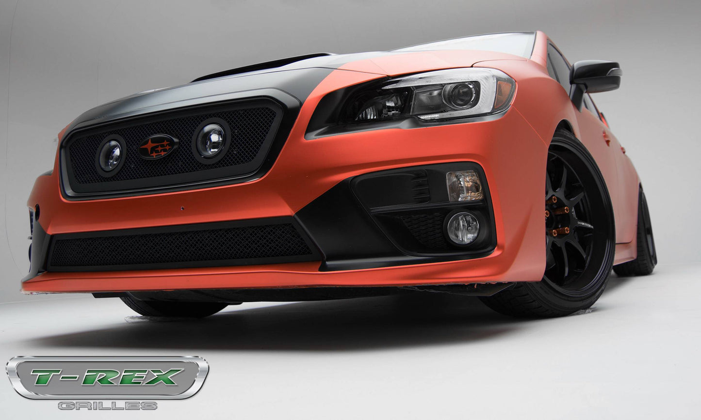 T-REX Grilles 51982 Black Mild Steel Small Mesh Grille Fits 2015-2017 Subaru WRX