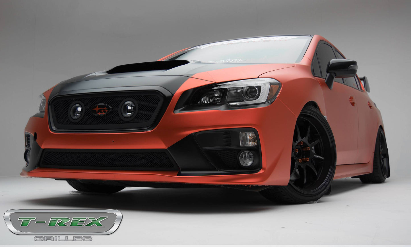 T-REX Grilles 51982 Black Mild Steel Small Mesh Grille Fits 2015-2017 Subaru WRX