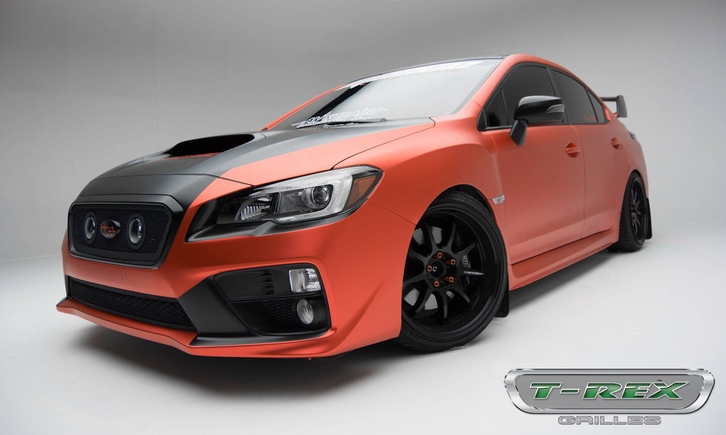 T-REX Grilles 51982 Black Mild Steel Small Mesh Grille Fits 2015-2017 Subaru WRX