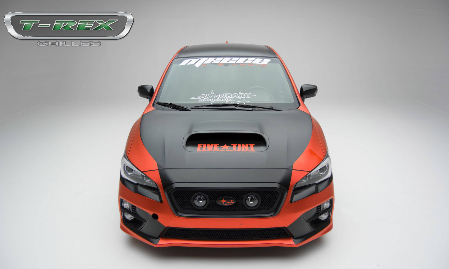 T-REX Grilles 51982 Black Mild Steel Small Mesh Grille Fits 2015-2017 Subaru WRX