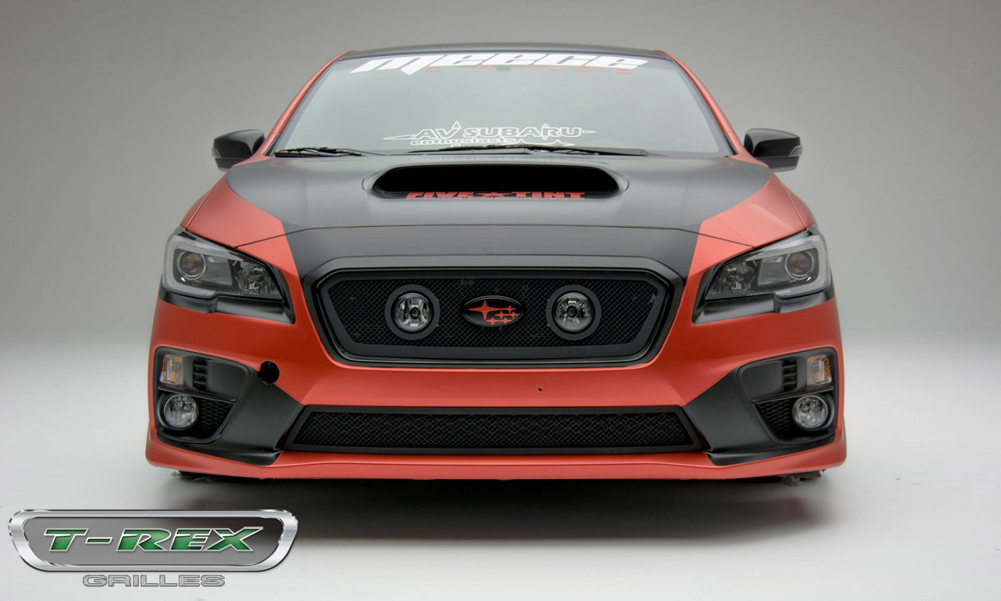 T-REX Grilles 51982 Black Mild Steel Small Mesh Grille Fits 2015-2017 Subaru WRX