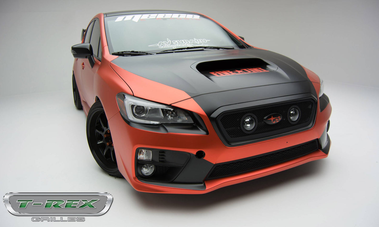 T-REX Grilles 51982 Black Mild Steel Small Mesh Grille Fits 2015-2017 Subaru WRX