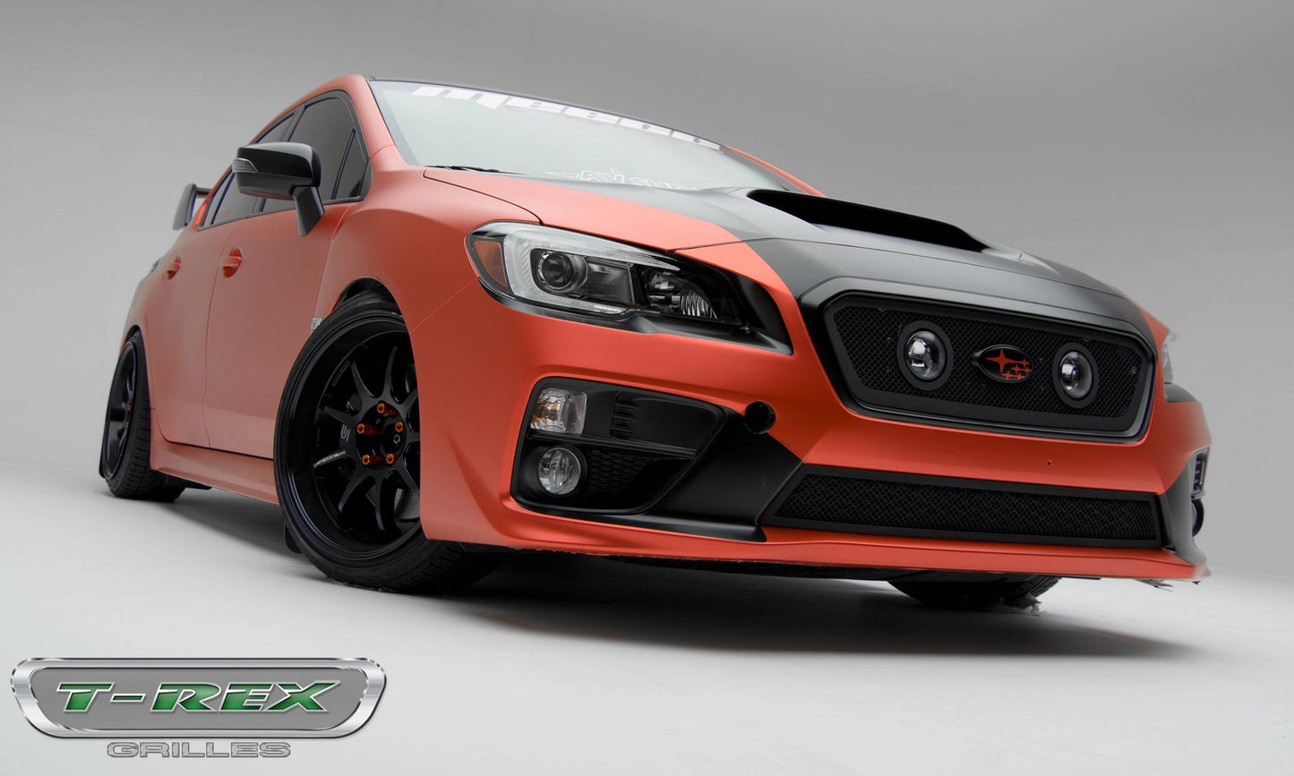 T-REX Grilles 51982 Black Mild Steel Small Mesh Grille Fits 2015-2017 Subaru WRX