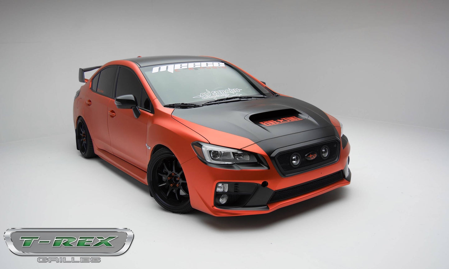 T-REX Grilles 51982 Black Mild Steel Small Mesh Grille Fits 2015-2017 Subaru WRX
