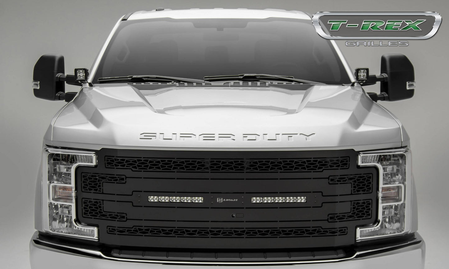 ZROADZ Z315371 Black Mild Steel Main Grille Fits 2017-2019 Ford F-250 F-350 F-450 F-550