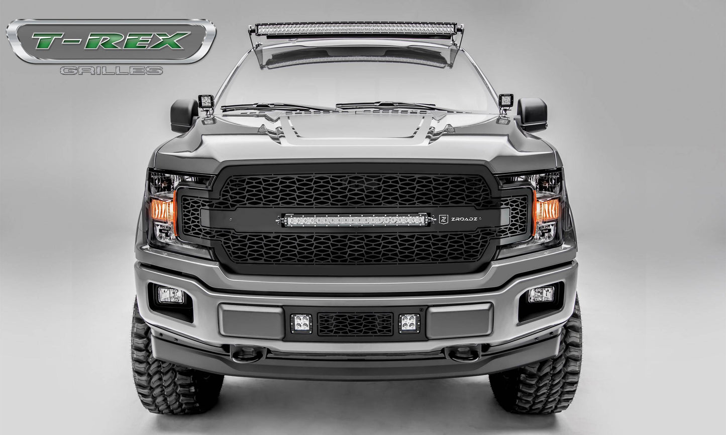 ZROADZ Z315711 Black Mild Steel Main Grille Fits 2018-2020 Ford F-150