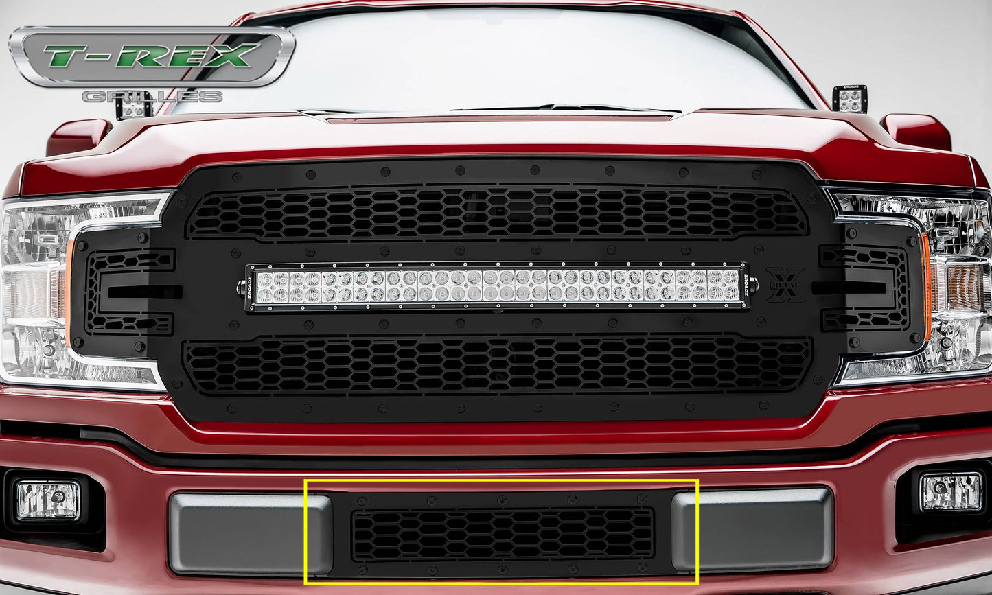 T-REX Grilles 7725891-BR Black Mild Steel Laser Cut Pattern Bumper Grille Fits 2018-2020 Ford F-150 Limited F-150 Lariat