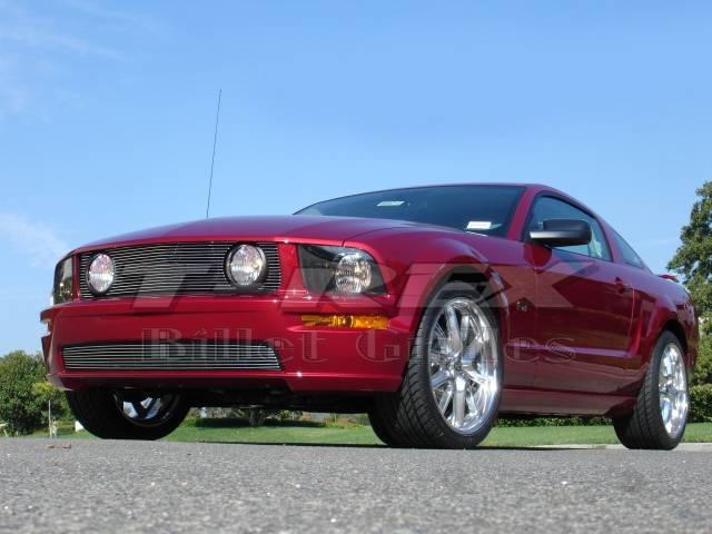 T-REX Grilles 20516 Polished Aluminum Horizontal Grille Fits 2005-2009 Ford Mustang GT